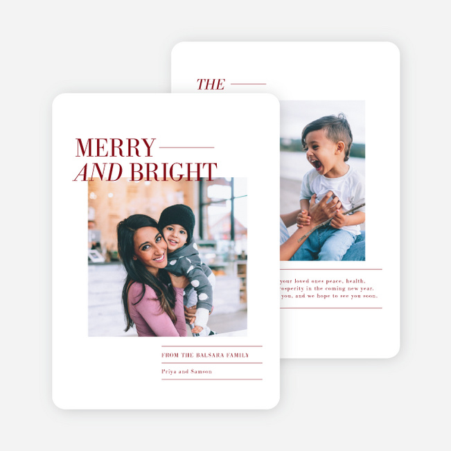 Dash of Merriness Christmas Cards - Red
