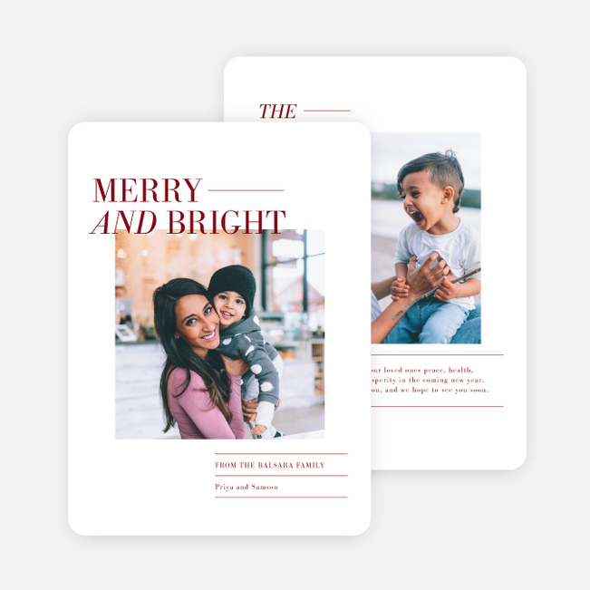 Dash of Merriness Christmas Cards - Red
