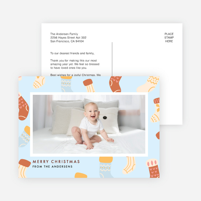 Stockings Galore Christmas Cards - Multi