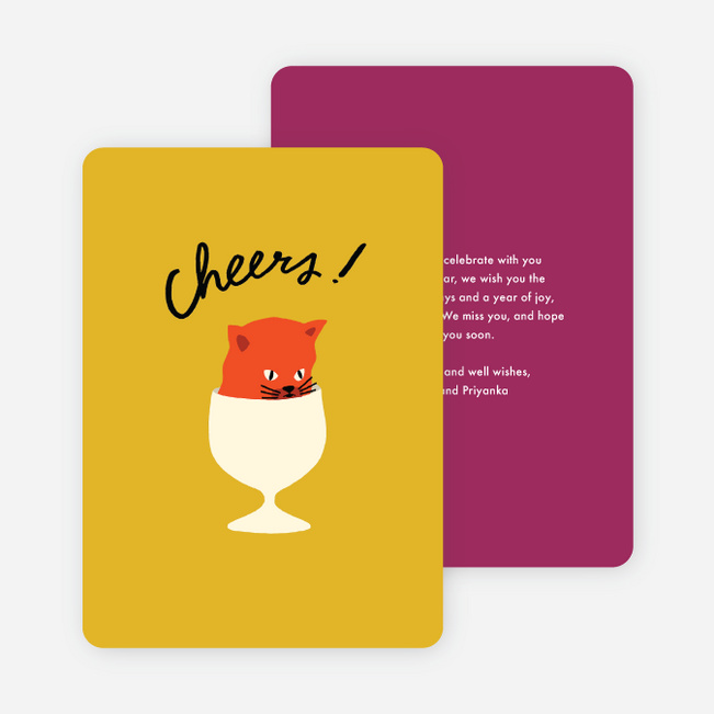 Silly Kitty Multi Photo Holiday Cards - Multi