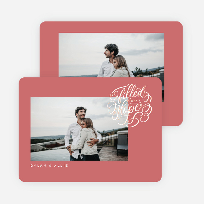 Brimming With Hope Christmas Cards - Red