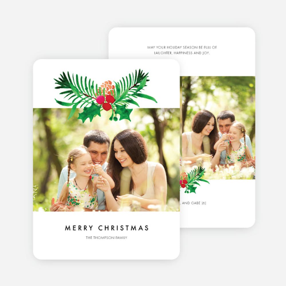 Peaceful Cheer Personalized Christmas Cards
