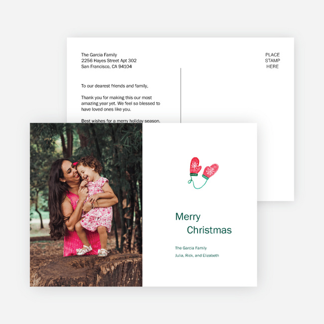 Winter Necessities Christmas Cards - Green