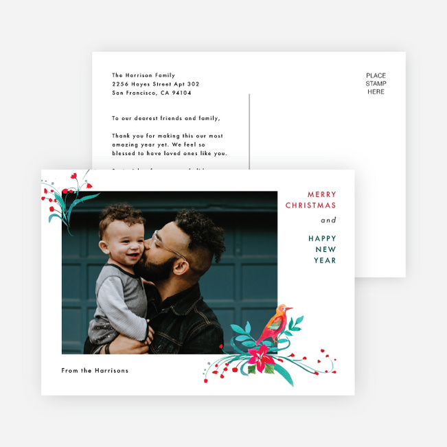 Festive Flourish Christmas Cards - Multi