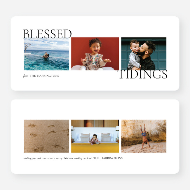 Subtle Greeting Christmas Cards - White