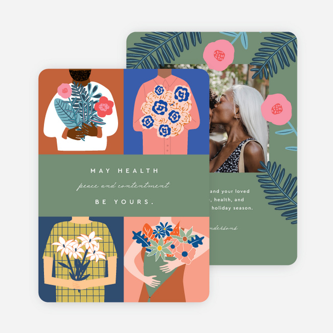 Shared Message Christmas Photo Cards & Holiday Photo Cards - Multi