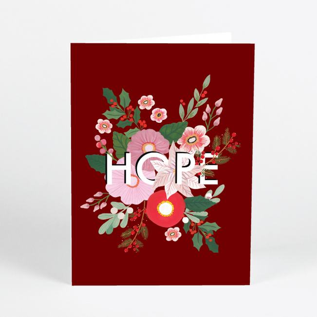 Bundle of Hope Business and Corporate Holiday Cards - Red