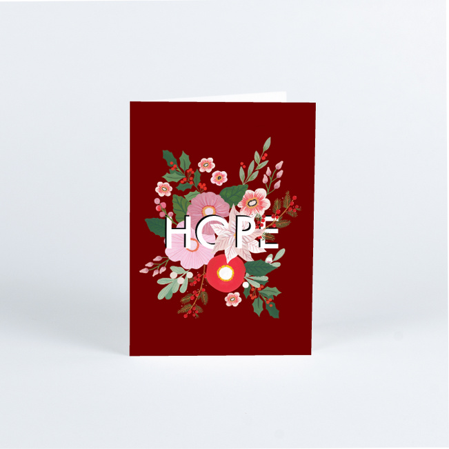 Bundle of Hope Business and Corporate Holiday Cards - Red