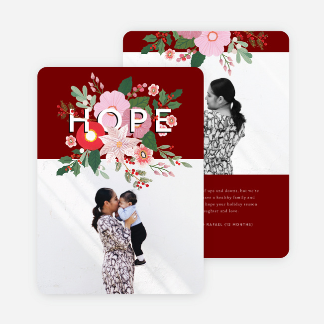 Bundle of Hope Multi Photo Holiday Cards - Red