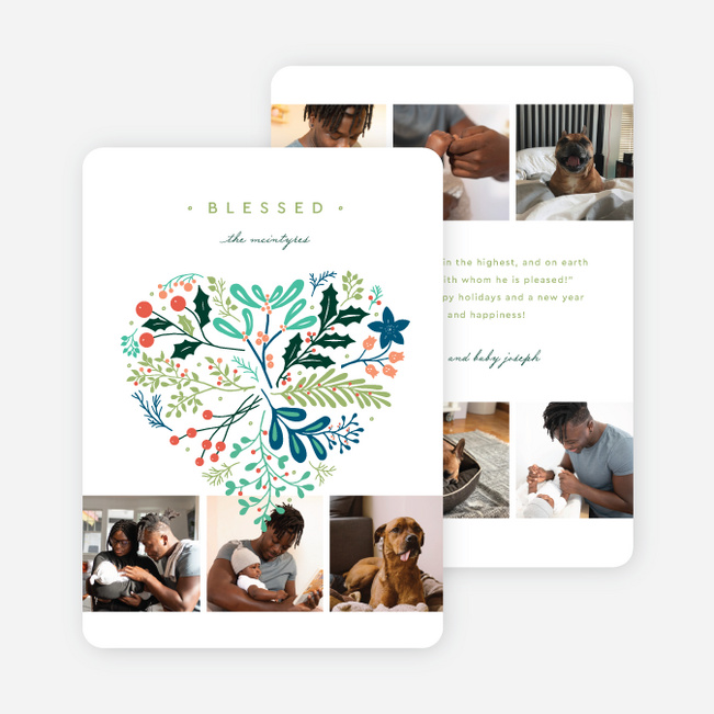 Heartfelt Flora Christmas Cards - Multi