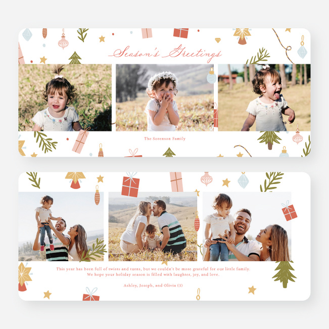 Merry Frenzy Multi Photo Holiday Cards - Multi