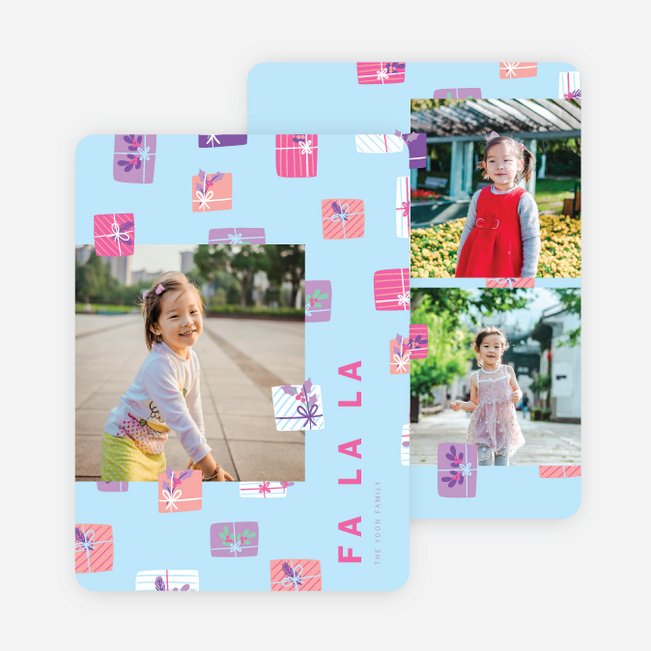 Presents Galore Christmas Cards - Pink