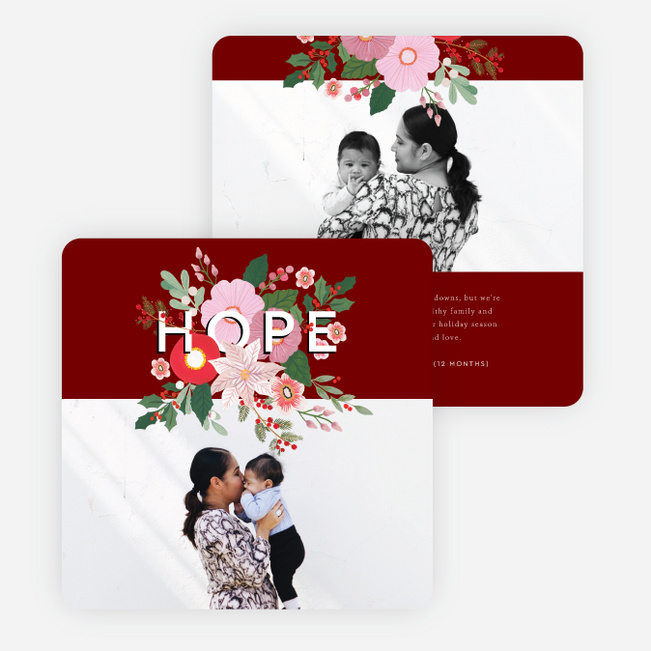 Bundle of Hope Multi Photo Holiday Cards - Red