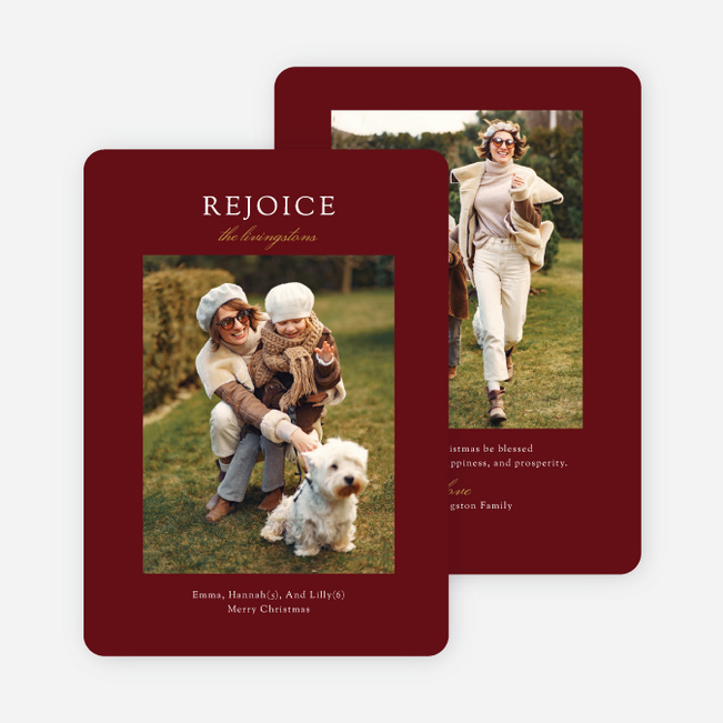 Simply Cheers Christmas Cards - Red