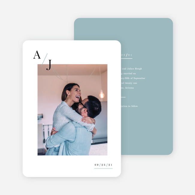 Floral Simplicity Wedding Invitation Suites - Blue