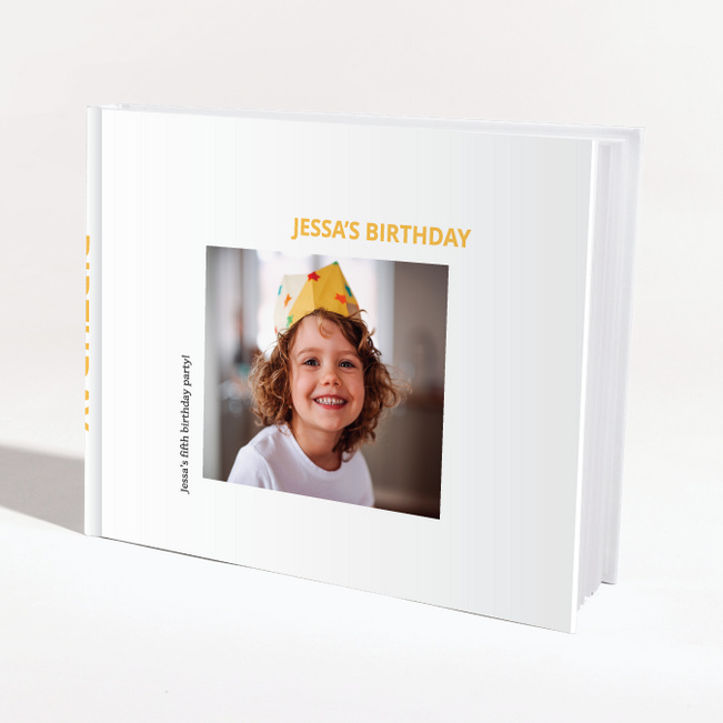 Hardcover Layflat Modern Custom Photo Album - Yellow