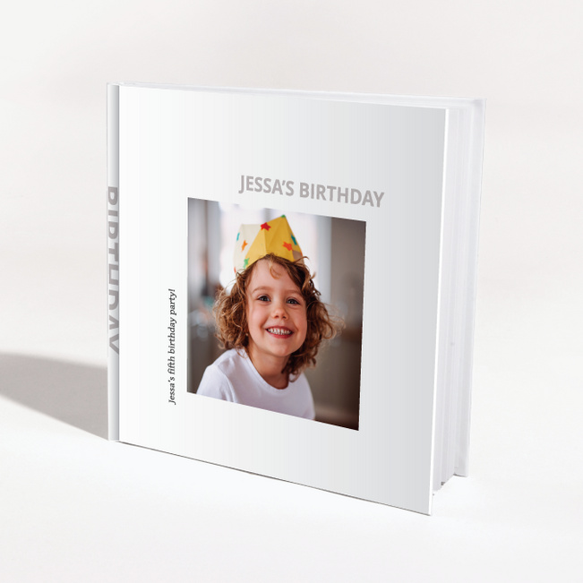 Hardcover Modern Custom Photo Album - Gray