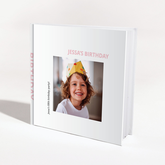 Hardcover Modern Custom Photo Album - Pink