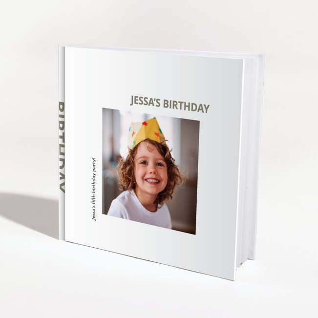 Hardcover Modern Custom Photo Album - Green