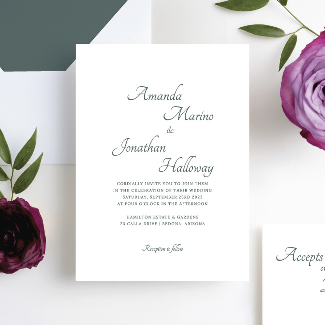 Wedding invitation store paper