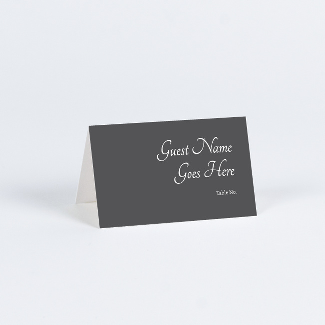 Classic Appeal Wedding Name Cards & Place Cards - Gray
