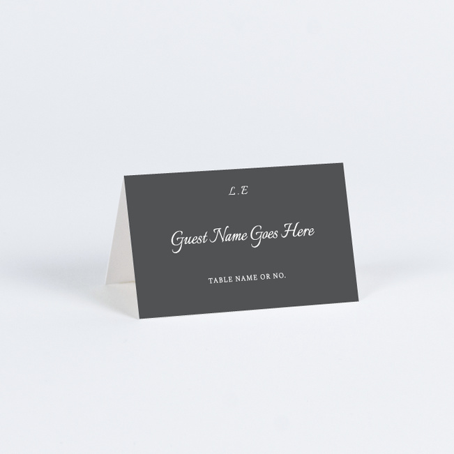 Filled With Grace Wedding Name Cards & Place Cards - Gray