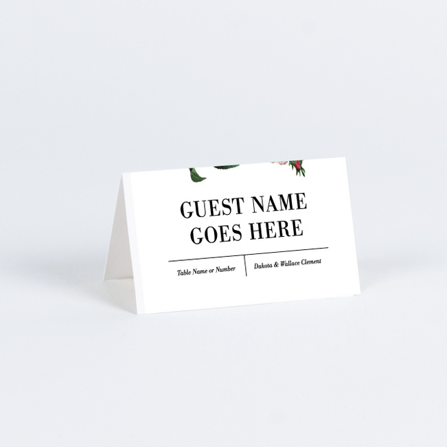 Floral Perfection Wedding Name Cards & Place Cards - Multi
