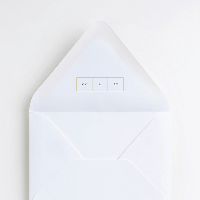 Foil Ideals Wedding Envelope Liners - Yellow