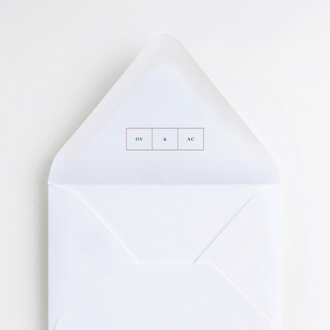 Foil Ideals Wedding Envelope Liners - Pink