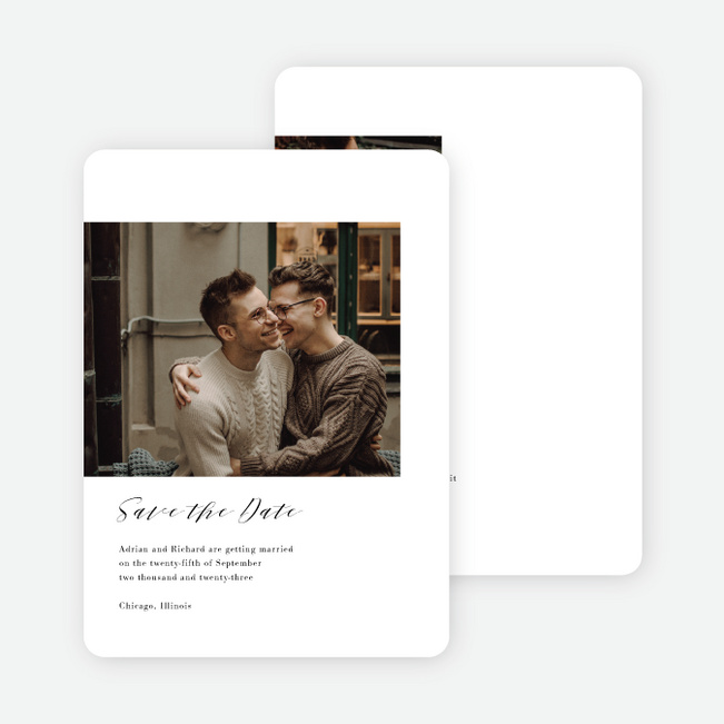 Love Anyway Save the Date Cards - White