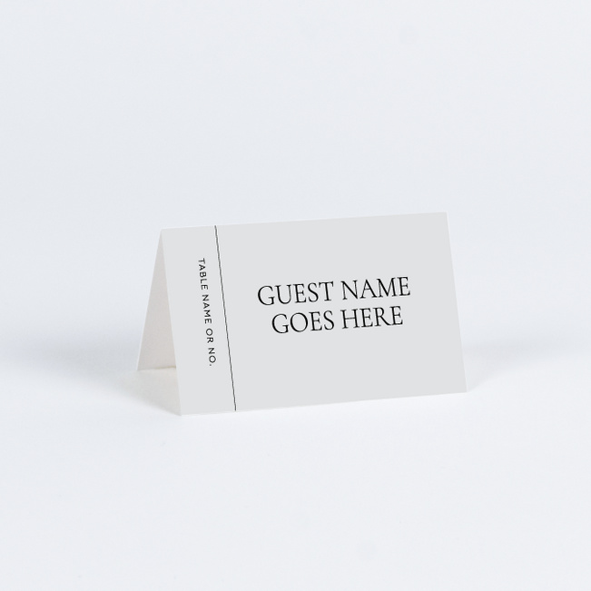 New Journey Wedding Name Cards & Place Cards - Gray