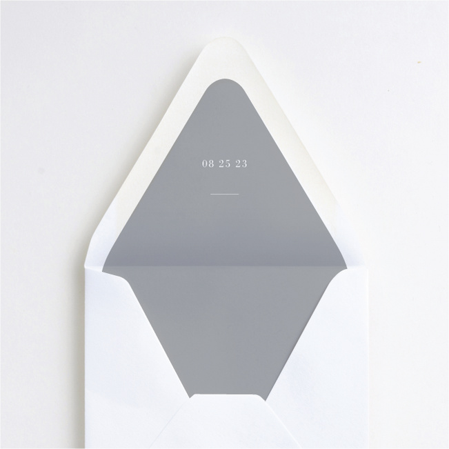 Tightly Knit Wedding Envelope Liners - Gray