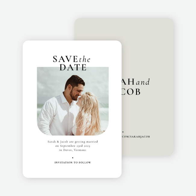 Winning Combination Save the Date Cards - Beige