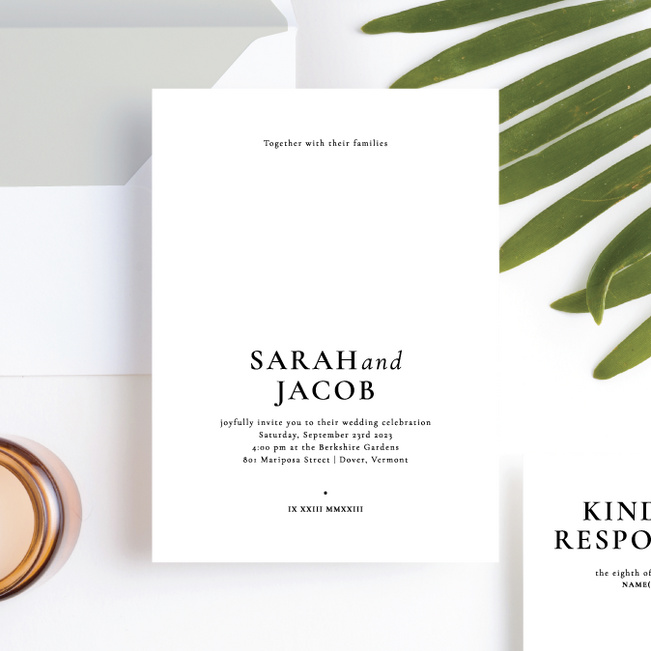 Winning Combination Wedding Invitations - Beige