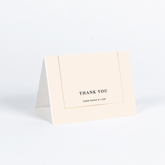 Foil Ever After Wedding Thank You Cards - Pink