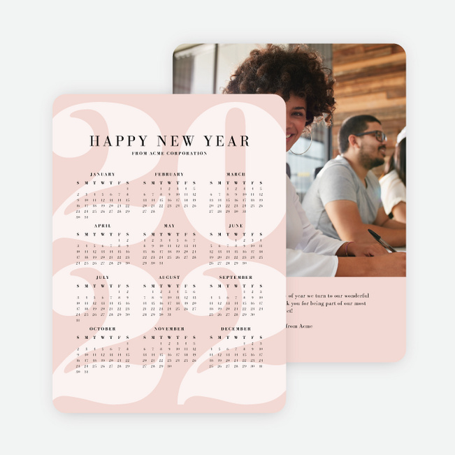 Calendar Greetings Corporate Holiday Cards Paper Culture