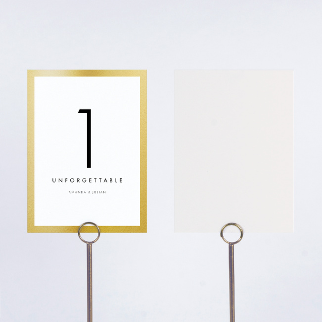 Wedding Frame of Mind Wedding Table Cards - Beige