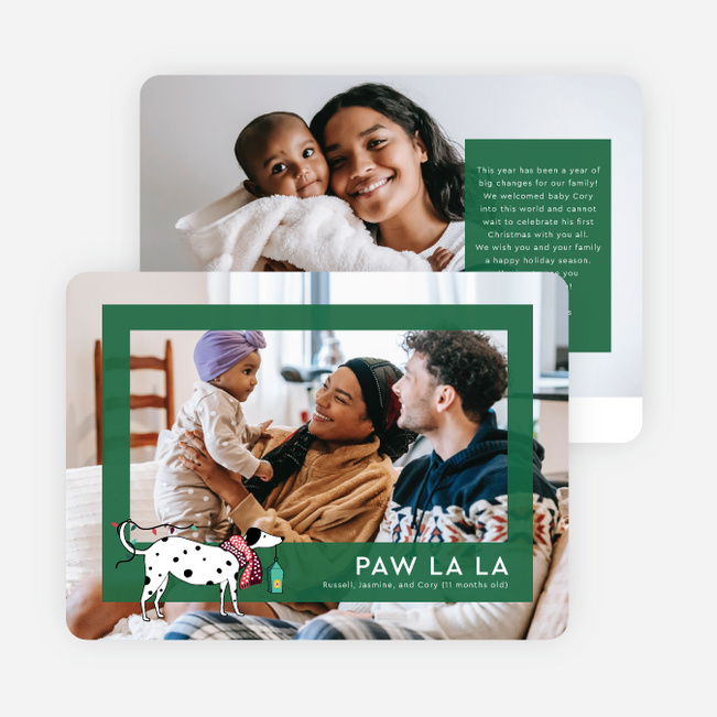 Fetching the Lights Holiday Cards and Invitations - Green