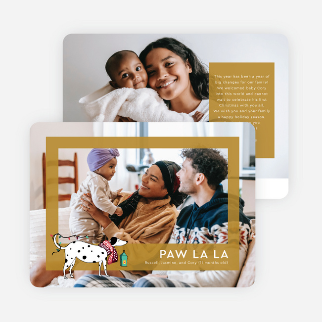 Fetching the Lights Holiday Cards and Invitations - Yellow