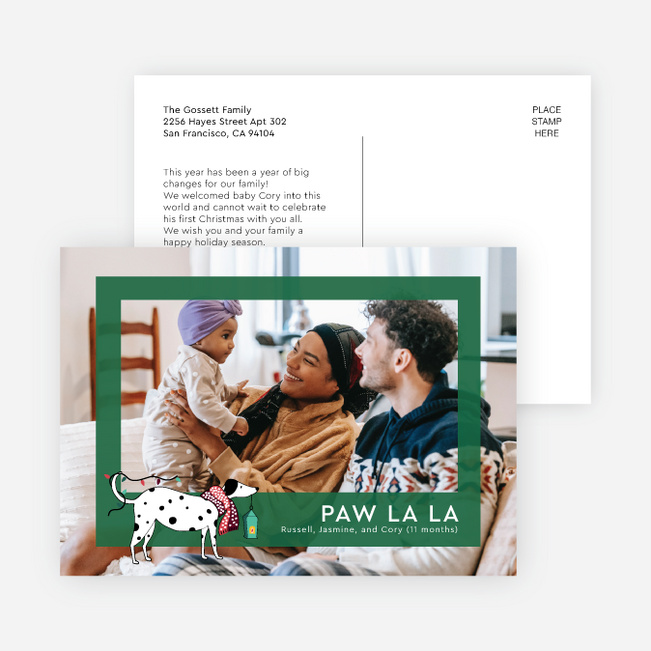 Fetching the Lights Holiday Cards and Invitations - Green