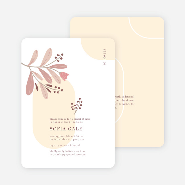 Shape Inspiration Bridal Shower Invitations - Multi