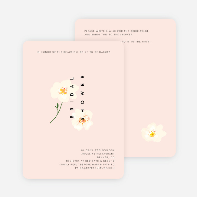 So Charming Bridal Shower Invitations - Pink