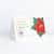 Foil Poinsettia Corporate Holiday Cards & Corporate Christmas Cards - White