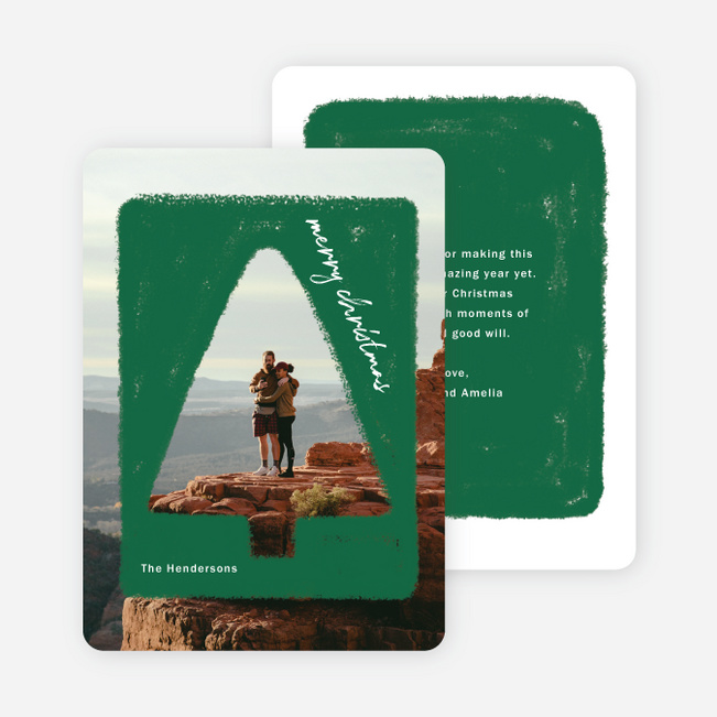 Stamp Out Christmas Cards - Yellow