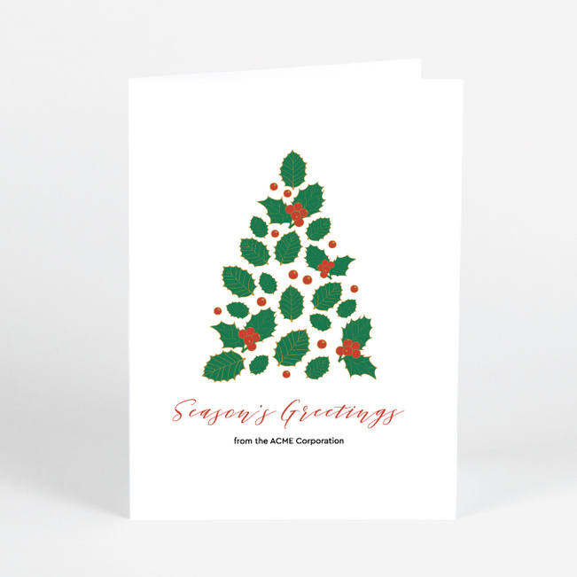 Tree Assemblage Corporate Holiday Cards & Corporate Christmas Cards - Multi