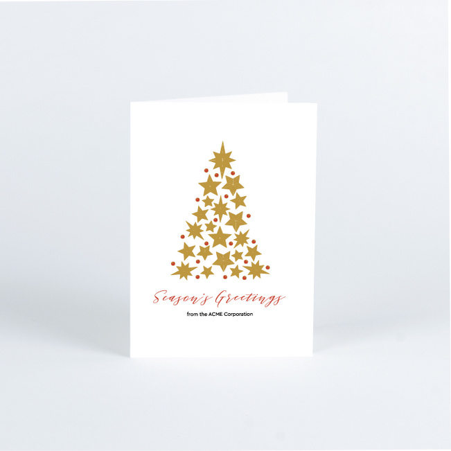 Tree Assemblage Corporate Holiday Cards & Corporate Christmas Cards - Multi