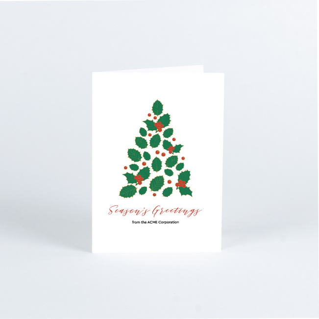 Tree Assemblage Corporate Holiday Cards & Corporate Christmas Cards - Multi
