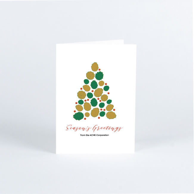 Tree Assemblage Corporate Holiday Cards & Corporate Christmas Cards - Multi