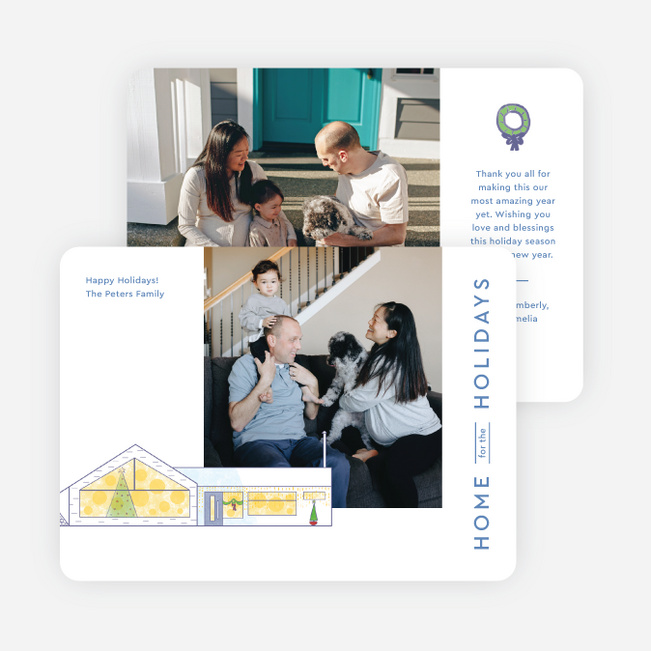 Nothing Like Home Holiday Cards and Invitations - Blue