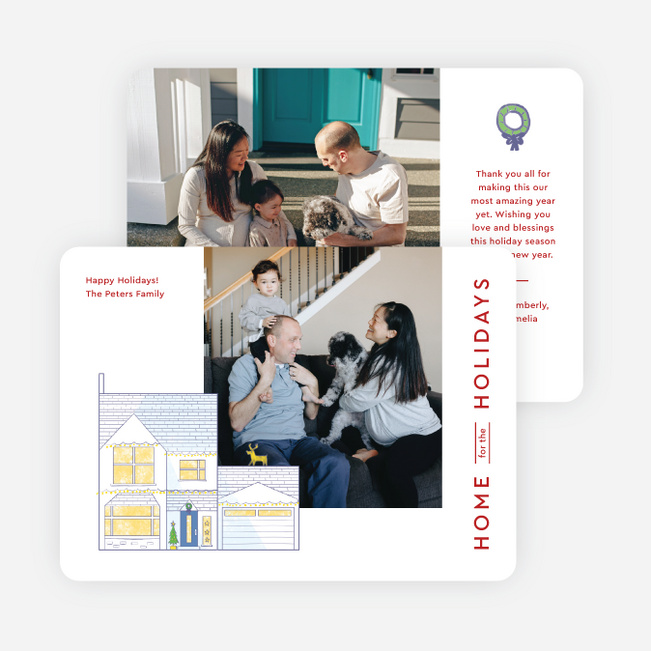 Nothing Like Home Holiday Cards and Invitations - Red